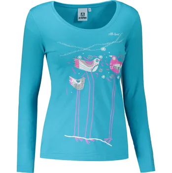 Dámské tričko Dámské triko s dlouhým rukávem ALTISPORT CARRYOVER ALW043169 TYRKYSOVÁ XL