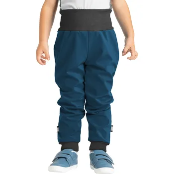 Chlapecké kalhoty Batolecí softshellové kalhoty s fleecem Street, Kobaltová Velikost: 86/92