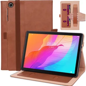 Pouzdro na tablet Luxusní Pouzdro Huawei Matepad T10 S Kapsami Barva: Hnědá