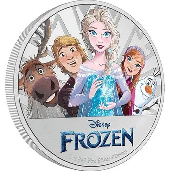 LEDOVÉ KRÁLOVSTVÍ coin Disney Frozen - 1 oz stříbrná mince