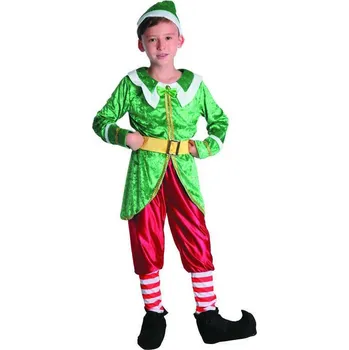 Karnevalový kostým KARNEVAL Šaty Skřítek vel.M pro kluky (120-130cm) 5-9 let KOSTÝM