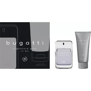 Kosmetická sada Bugatti Signature Grey Set - EDT 100 ml + sprchový gel 200 ml Dárková sada