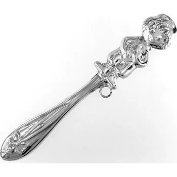 Stříbrné chrastítko chlapeček