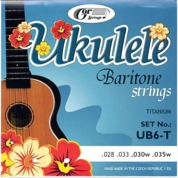 Struna pro kytaru a smyčcový nástroj Gorstrings UB6-T Struny pro barytnové ukulele