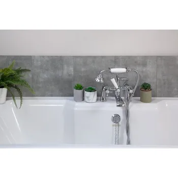 Obklad 270KT3001A D-C-FIX samolepící obklad na stěny z PVC masivní beton, samolepící kachličky, PVC dlaždice, velikost 30,5 x 30,5 cm