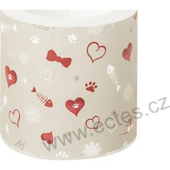 Svíčka IHR I FOLLOW YOU malá dekorativní svíčka kočičí tlapky, myšky a srdíčka