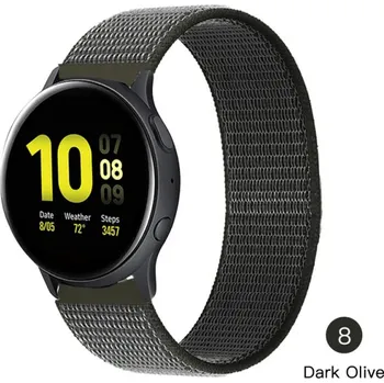 Příslušenství k chytrým hodinkám Nylonový Pásek Na Hodinky 18 Mm Varianta: Dark Olive 8