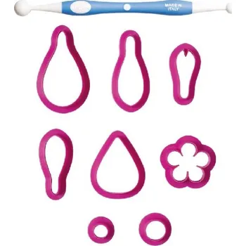 kreativní sada Set pro výrobu fondánových kytiček Spring 9 ks