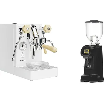 Kávovar Lelit Mara PL62X V2, white + Eureka Helios 75, black