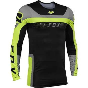 cyklistický dres FOX dres FLEXAIR Efekt fluo yellow - 2XL