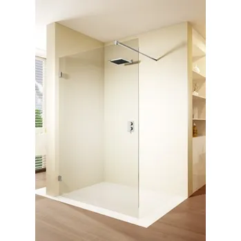 Riho Scandic NXT X400 Sprchová zástěna 200x75 cm včetně stabilizační tyče, čiré sklo, aluchrom, GSMB929231