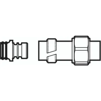 rozdělovač topení BPS-koupelny Adaptér PEX 16x2x3/4" pro napojení na rozvod z PE trubek, nikl
