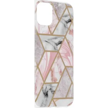 Pouzdro na mobilní telefon Kryt iPhone 11 Marble Pink Hex (obal neboli pouzdro iPhone 11)
