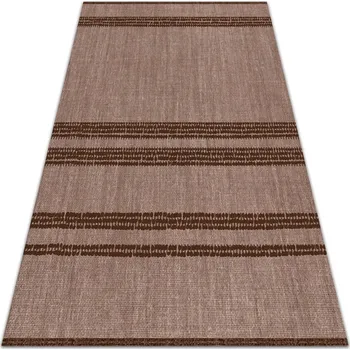 Koberec Vinylový koberec pro domácnost Brown v řádcích