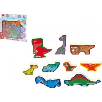 Teddies Puzzle / Vkládačka - deskové - Dinosauři