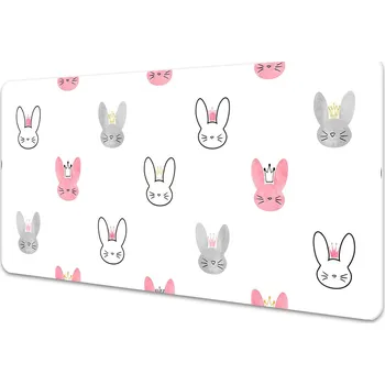 Stolní podložka Pracovní podložka na stůl Králíci korun