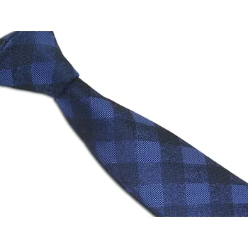 Pánská kravata modrá kostkovaná