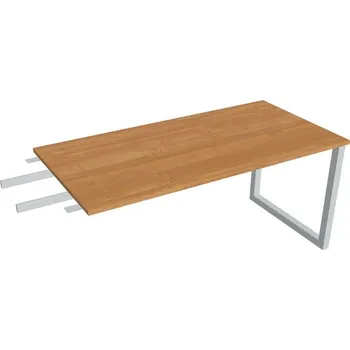 Kancelářský vozík HOBIS přídavný stůl do úhlu - US O 1600 RU, hloubka 80 cm, olše + doprava zdarma