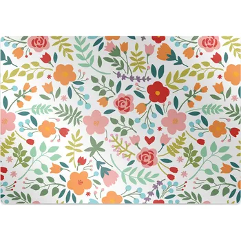 Podložka pod nábytek Ochranná podložka pod židli Obrázek s květinami