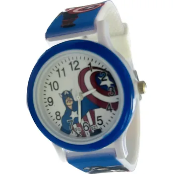 Hodinky Načančaná.cz Dětské modré hodinky Kapitán Amerika se štítem