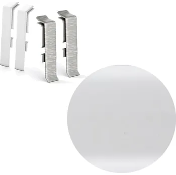 Podlahová lišta AP31/1 spojka k soklové liště NG80, PVC bílá, 80 mm, 2 ks