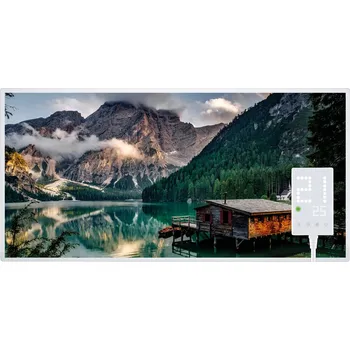 Topný panel Infračervený ohřívač Heidenfeld HF-HP105 s termostatem - 1000 Watt Motiv: Mountain lake