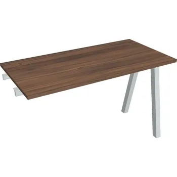 Kancelářský vozík HOBIS přídavný stůl rovný - UE A 1200 R, hloubka 60 cm, ořech + doprava zdarma