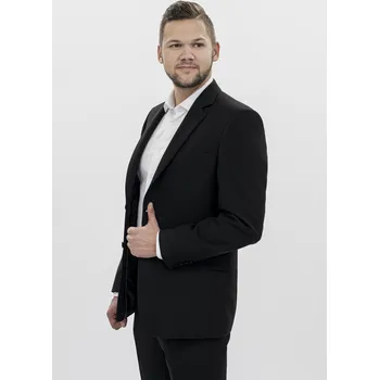 Dámské sako Oblekové sako 11B008/3 90 Barva: Černá, Velikost: 26, Střih: REGULAR FIT