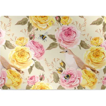 Podložka pod nábytek Podložka pod židli Ptáci a růže