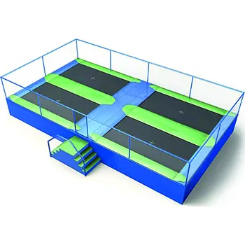 Trampolína Trampolína Battery obdélník 4 pole 365 x 265 cm