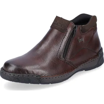 Pánská zimní obuv PÁNSKÉ KOTNÍKOVÉ BOTY RIEKER B0392-25 HNĚDÁ Barva: HNĚDÁ, Velikost: 46