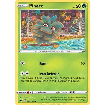 Sběratelská karetní hra Pineco 008/185 - Vivid Voltage Typ karty: Non-Holo