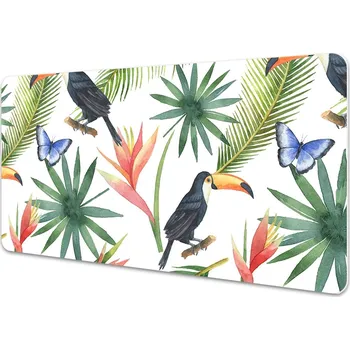 Stolní podložka Pracovní podložka s obrázkem Tukani a motýli