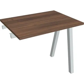 Kancelářský vozík HOBIS přídavný stůl rovný - UE A 800 R, hloubka 60 cm, ořech + doprava zdarma