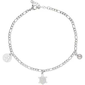 Náramek Doria Náramek na nohu s želvou z oceli G489