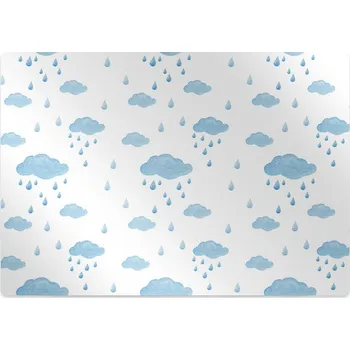 Podložka pod nábytek Ochranná podložka pod židli dešťové mraky