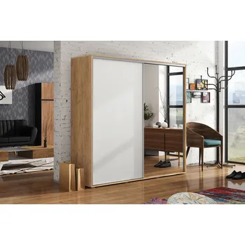 Šatní skříň Šatní skříň A20 (rozdílné barvy), výška 245 cm, šířka 150 cm