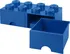 LEGO úložný box 8 s šuplíky modrý