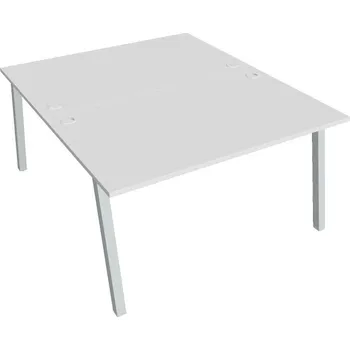 Kancelářský vozík HOBIS kancelářský stůl zdvojený - USD A 1400, bílá + doprava zdarma