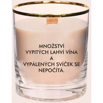 Svíčka Svíčka MNOŽSTVÍ VYPITÝCH LAHVÍ VÍNA Barva: Krémová