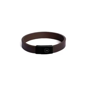 Náramek Kožený náramek Brunn Leather Bracelet Thin - XL=19-20 cm - LB3