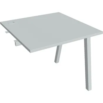 Kancelářský vozík HOBIS přídavný kancelářský stůl rovný - US A 800 R, šedá + doprava zdarma