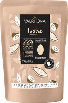 Čokoláda Valrhona Ivoire Feves bílá čokoláda 35 % 250 g