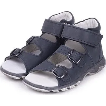 Dívčí sandály Vlnka Dětské kožené sandály Zaza modrá velikost obuv dětské 28