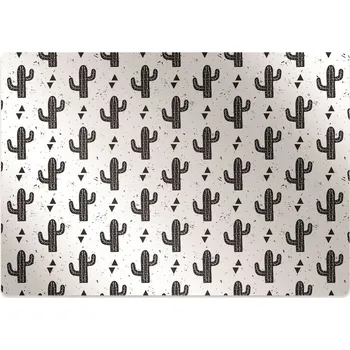 Podložka pod nábytek Ochranná podložka pod židli black kaktusy
