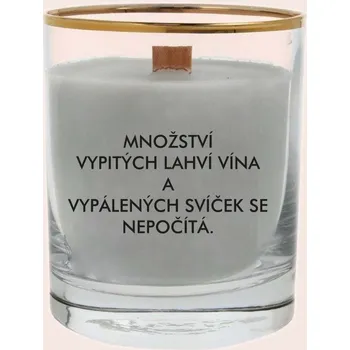 Svíčka Svíčka MNOŽSTVÍ VYPITÝCH LAHVÍ VÍNA Barva: Šedá