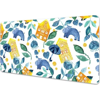 Stolní podložka Ochranná podložka na stůl Hroši a domy