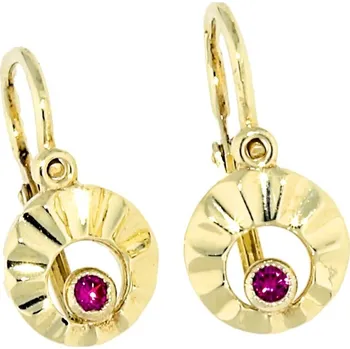 Náušnice Goldstore Zlaté dětské náušnice kulaté Váha: 1.55 g