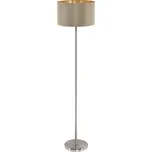 Eglo 95171 Maserlo cream - Stojací lampa s textilním stínidlem v krémové barvě+ Dárek LED žárovka, 1 x E27, výška 151cm (Moderní stojací lampa do obýváku)