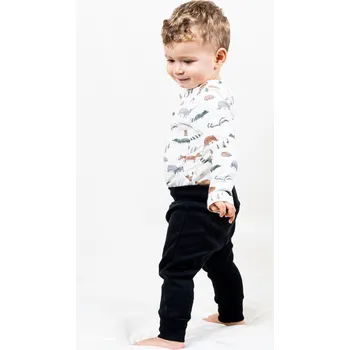 AND Dětské tepláčky - černá, 9-12 m